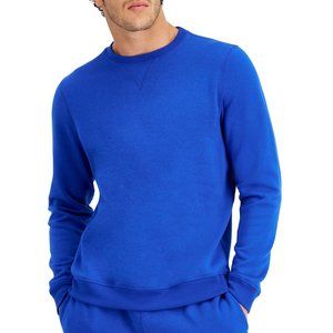Ideology Mens Deep Cobalt Fleece Pullover Crewneck Sweatshirt XL